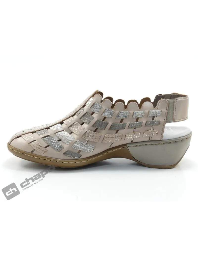 Sandalia Platino  47156