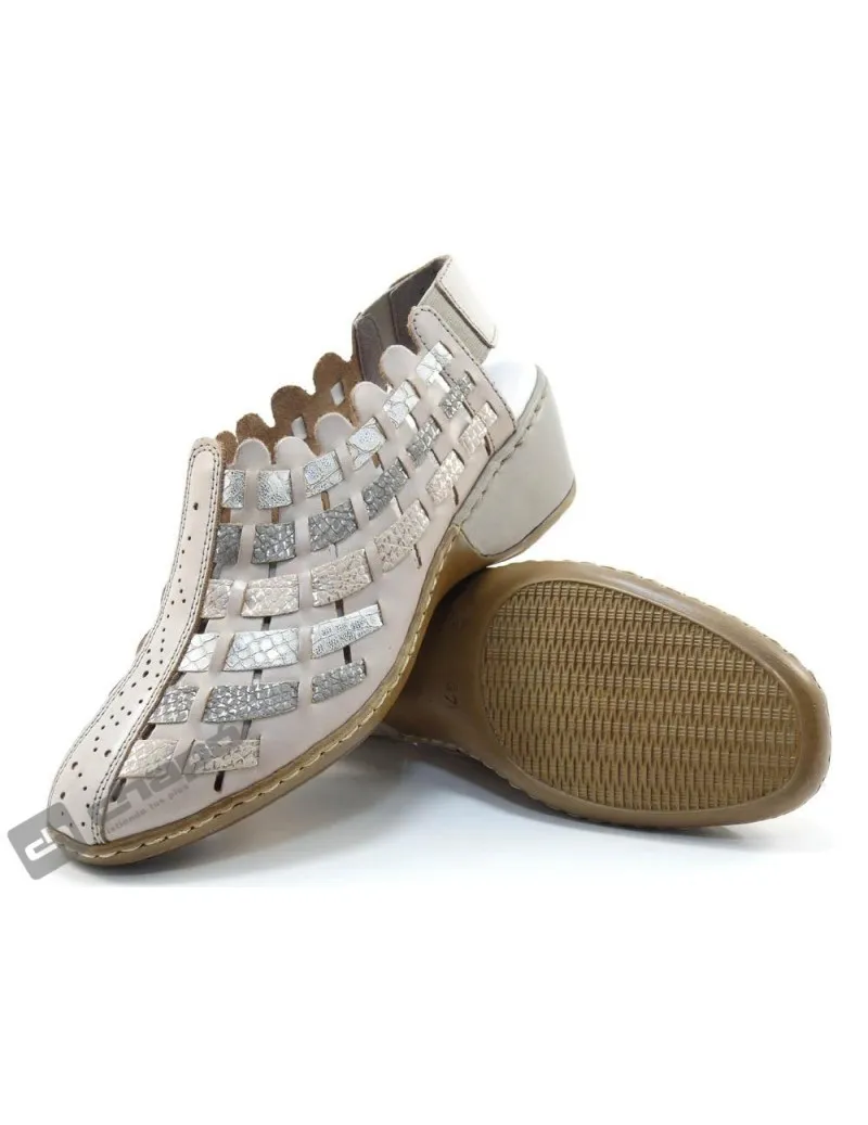 Sandalia Platino  47156