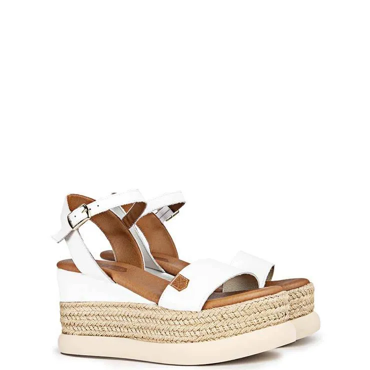 Sandalia Popa Rocha Piel Blanco
