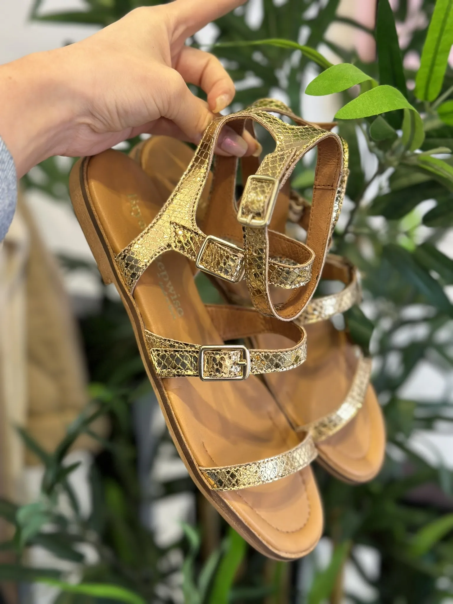 Sandalia Romana Antia Bryan Oro