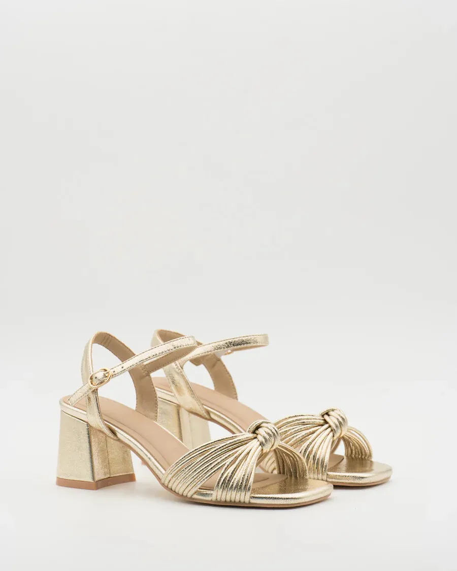 SANDALIA TACN LUCIANA GOLD