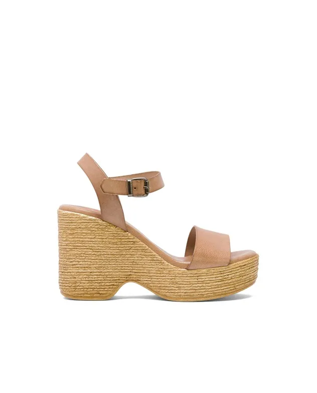 SANDALIA TACON ALTO TAUPE MICHELE