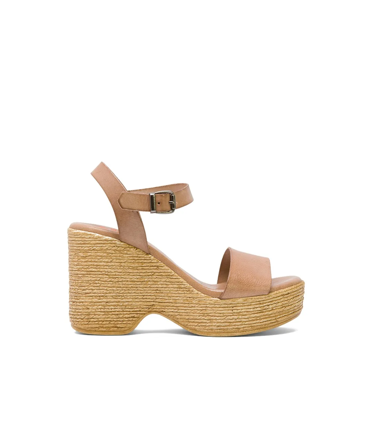 SANDALIA TACON ALTO TAUPE MICHELE