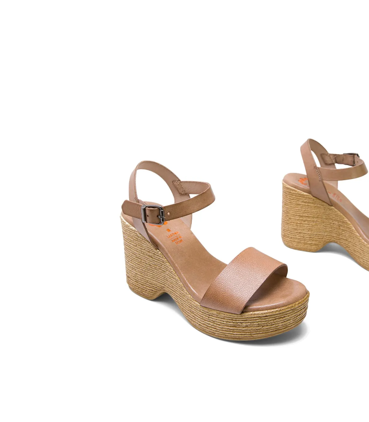 SANDALIA TACON ALTO TAUPE MICHELE