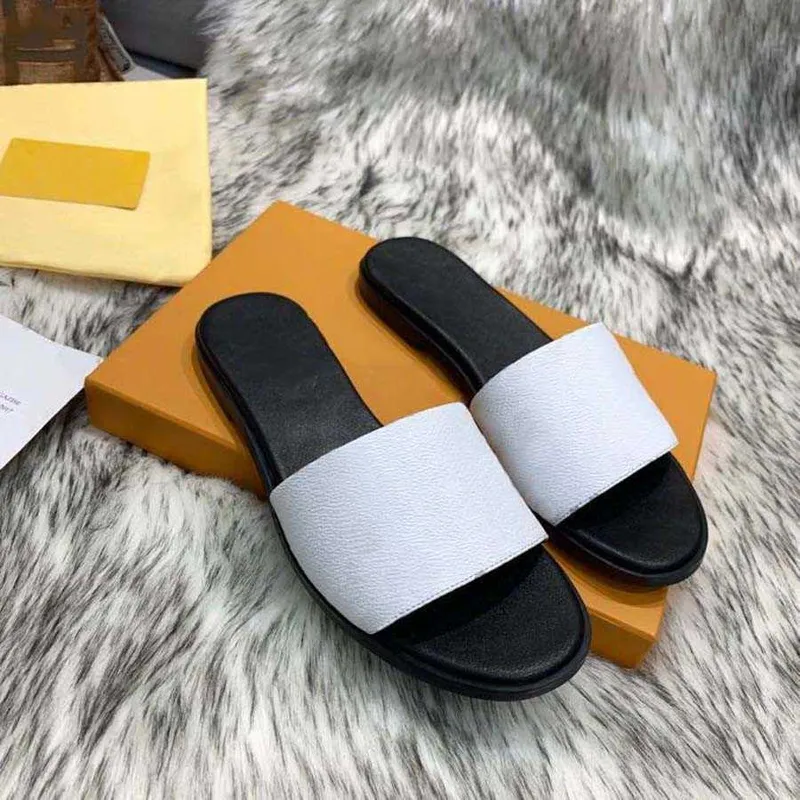 Sandalias clásicas zapatillas diapositivas Floral brocado Gear bottoms Chanclas mujer rayas Beach causal slipper home011 27