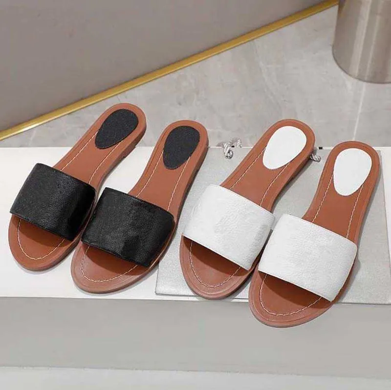 Sandalias clásicas zapatillas diapositivas Floral brocado Gear bottoms Chanclas mujer rayas Beach causal slipper home011 27
