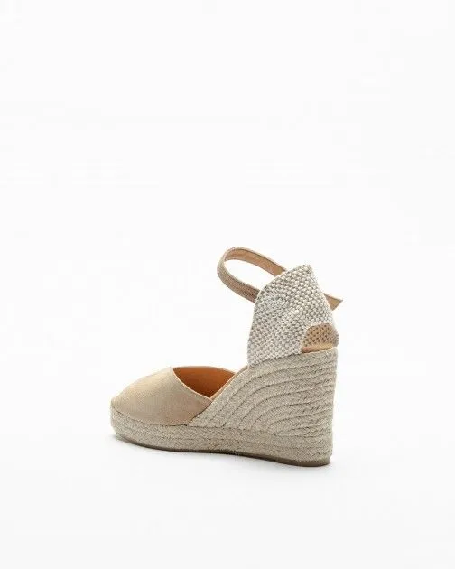 Sandalias con cuña PROF PRO24YU150 gris pardo