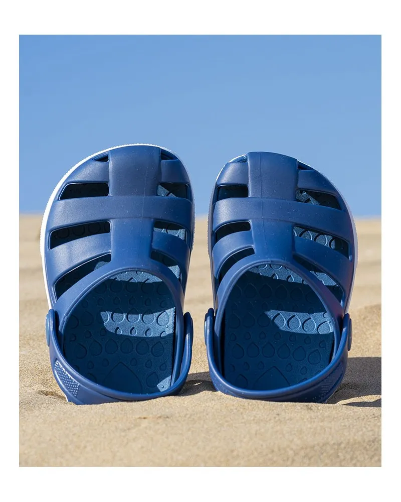 Sandalias de goma IGOR 10277 CANGREJERA OLA MARINO