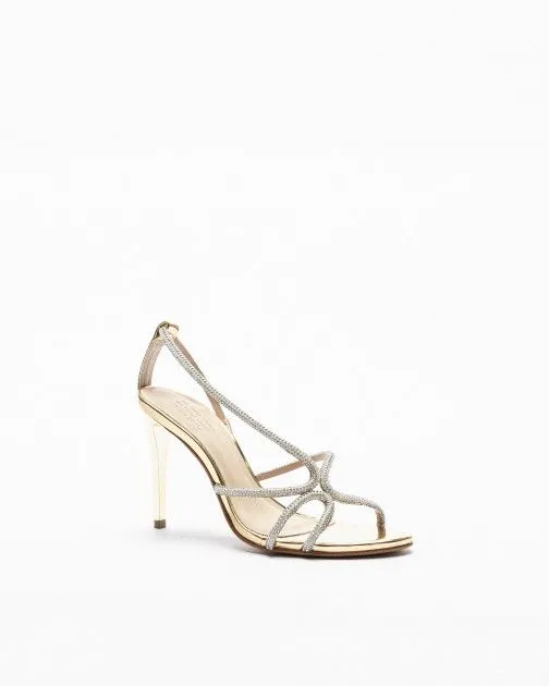 SANDALIAS DE TACóN ALTO PROF 120544 DORADO