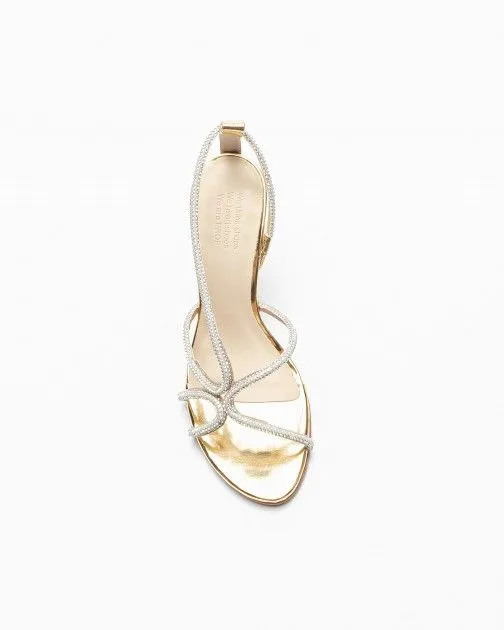 SANDALIAS DE TACóN ALTO PROF 120544 DORADO
