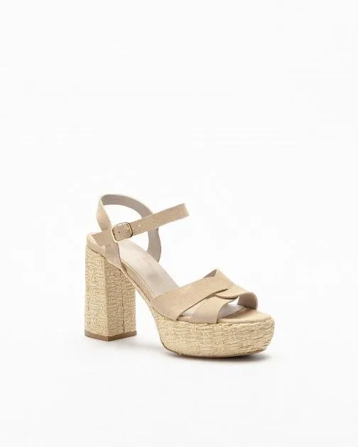 Sandalias de tacón alto PROF 1513 Beige