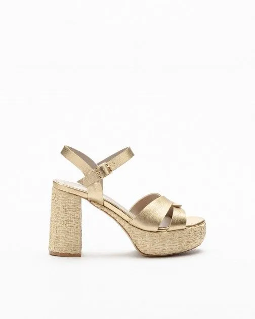 Sandalias de tacón alto PROF 1513 Dorado