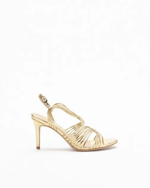 SANDALIAS DE TACóN ALTO PROF 20101239 DORADO