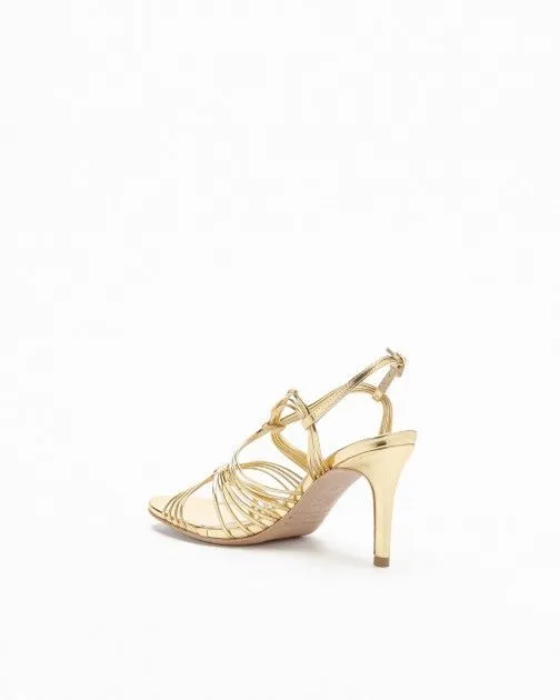 SANDALIAS DE TACóN ALTO PROF 20101239 DORADO