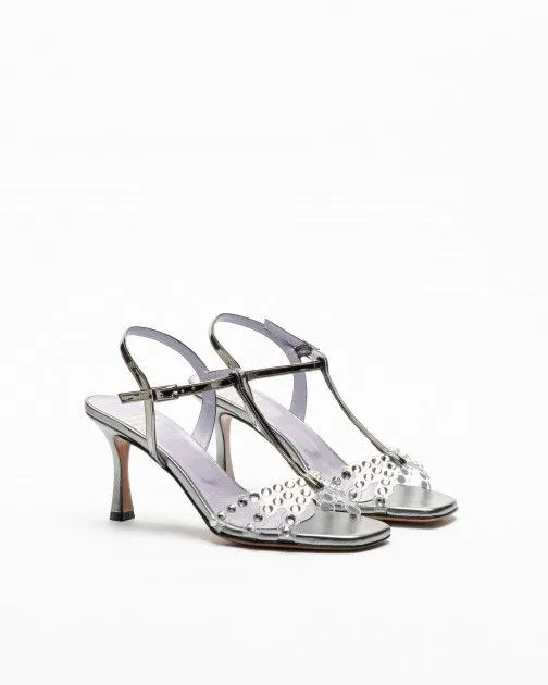 Sandalias de tacón alto PROF 5047 Plata