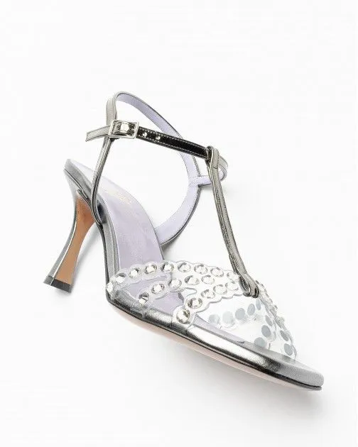 Sandalias de tacón alto PROF 5047 Plata