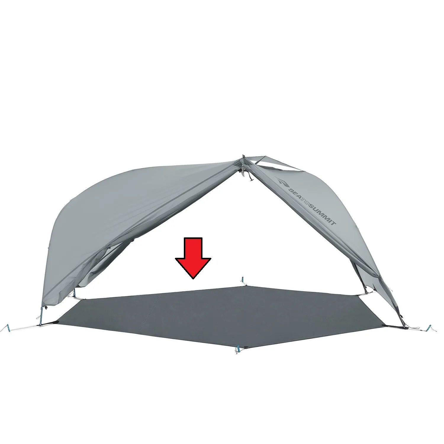 SEA TO SUMMIT Telos TR2 Bigfoot Footprint 2 P CHARCOAL GREY