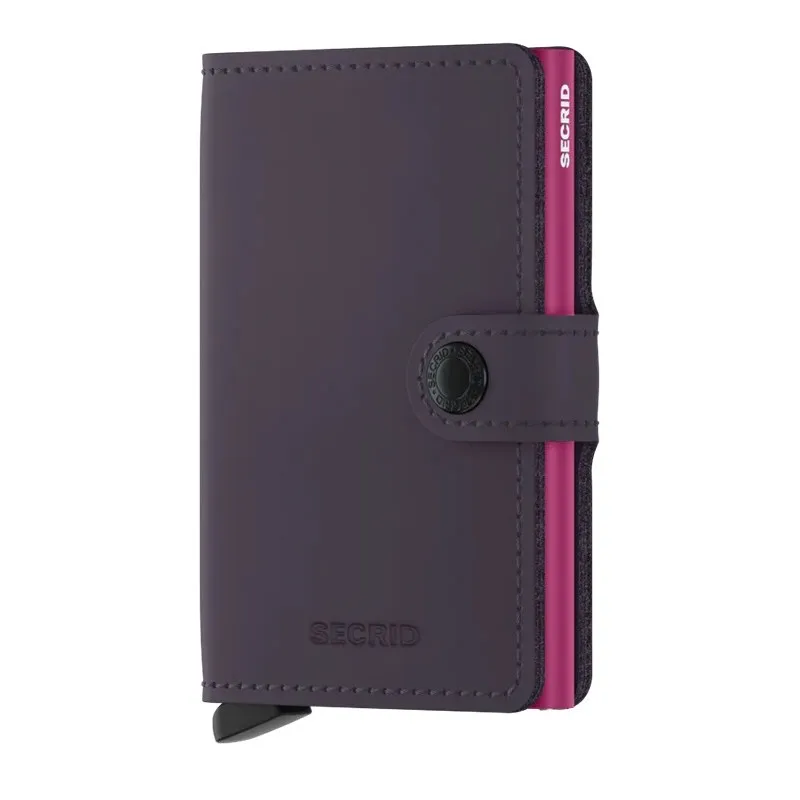 SECRID MINIWALLET MATTE DARK PURPLEFUCHSIA