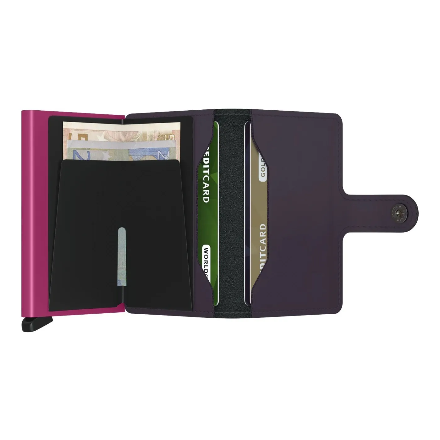 SECRID MINIWALLET MATTE DARK PURPLEFUCHSIA