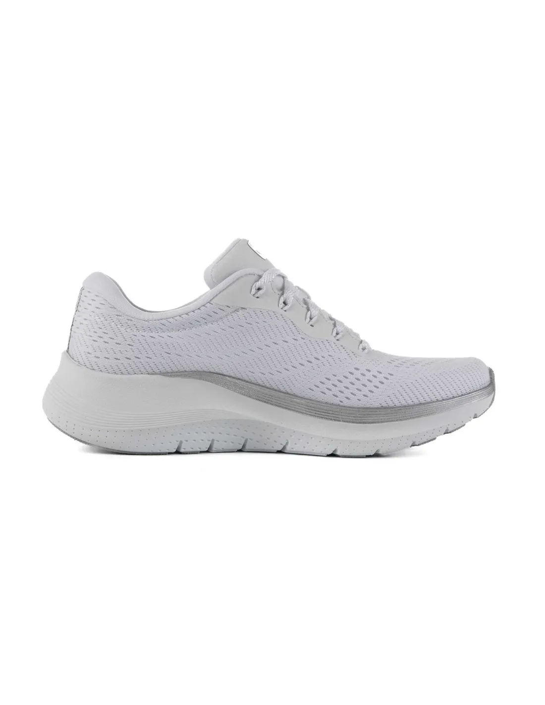 SKECHERS  ZAPATILLAS BLANCAS ARCH FIT 2.0 GLOW THE DISTANCE 150067 MUJER