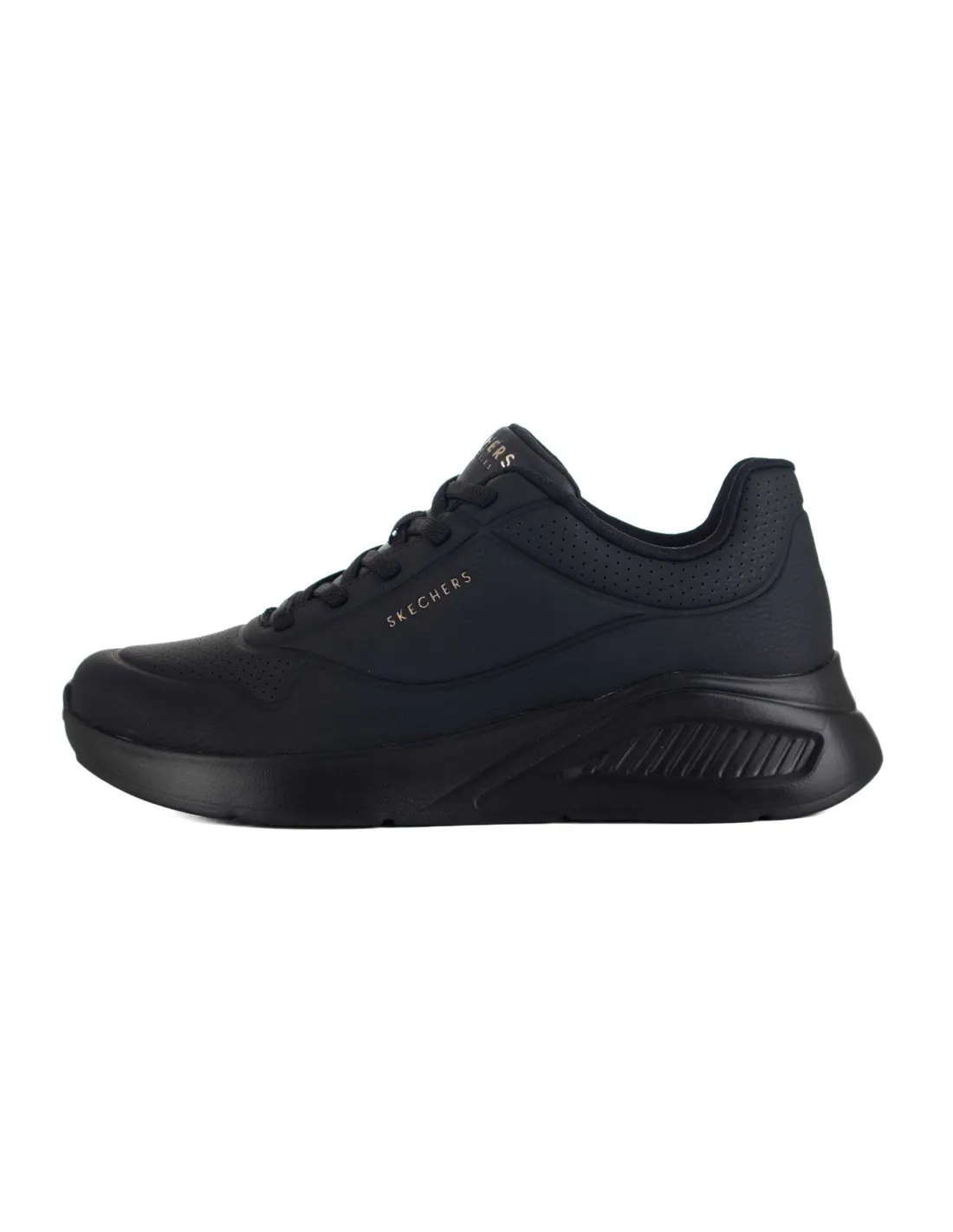 SKECHERS  ZAPATILLAS NEGRAS UNO LITE LITE WORK 177289 MUJER