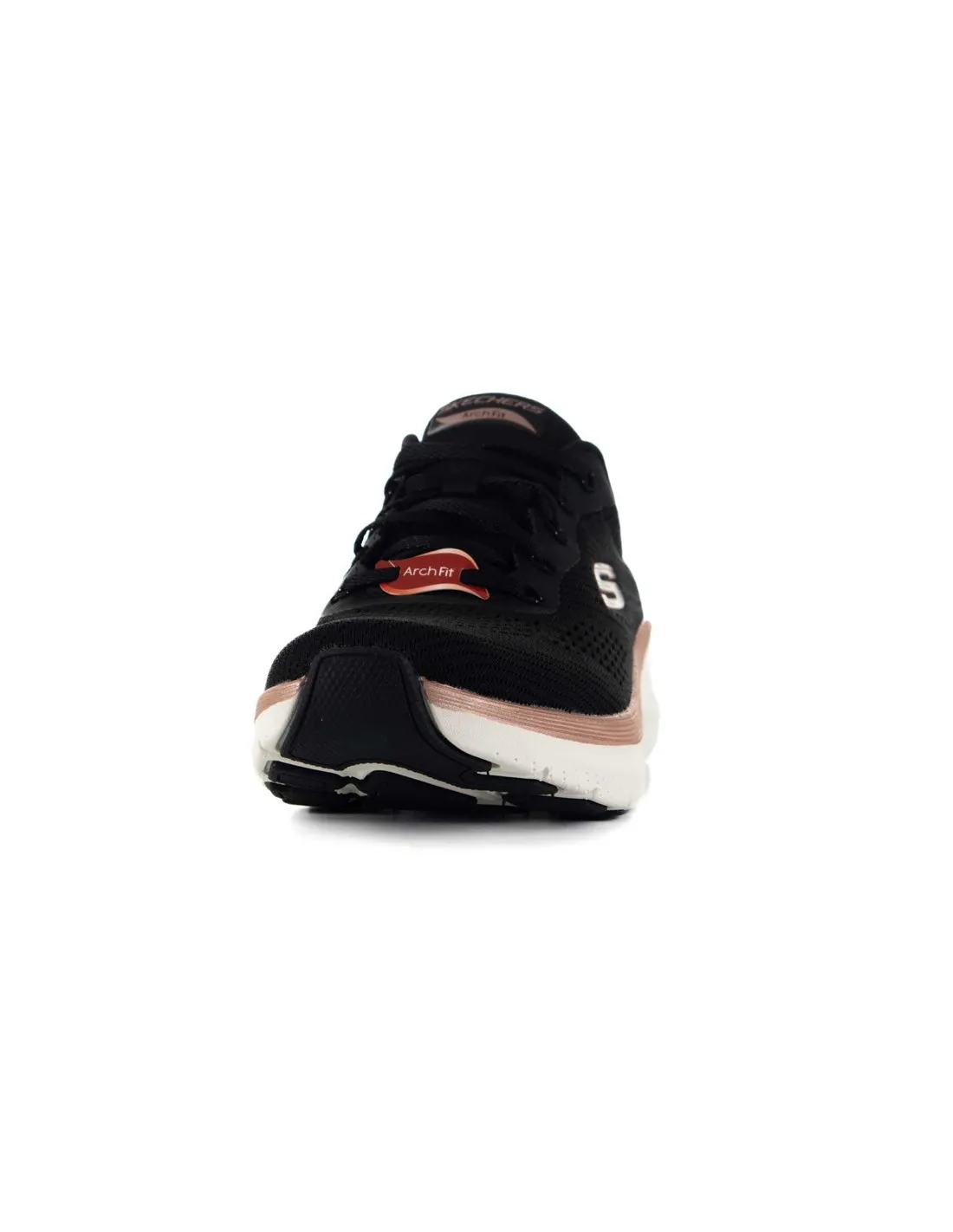 SKECHERS  ZAPATILLAS NEGRO/ROSE GOLD ARCH FIT 2.0 GLOW THE DISTANCE 150067 MUJER