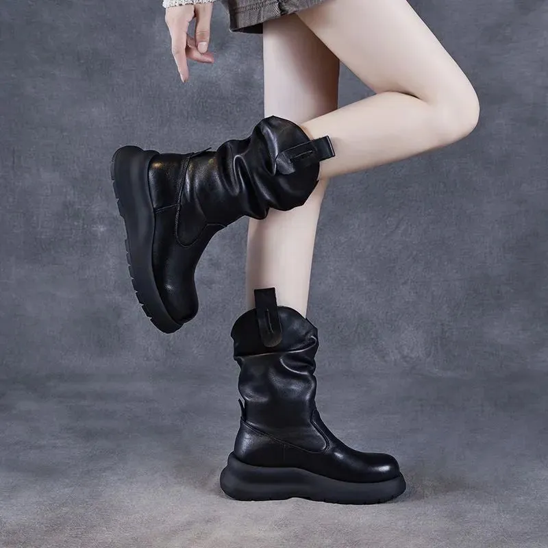 Socioc™ | Botas de piel auténtica y suave