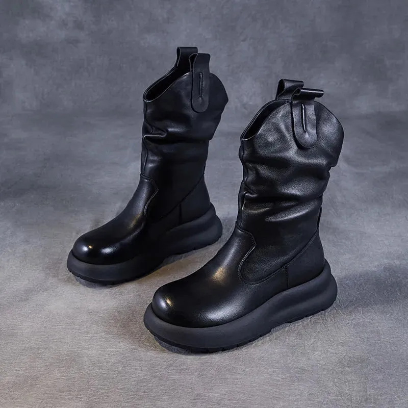 Socioc™ | Botas de piel auténtica y suave