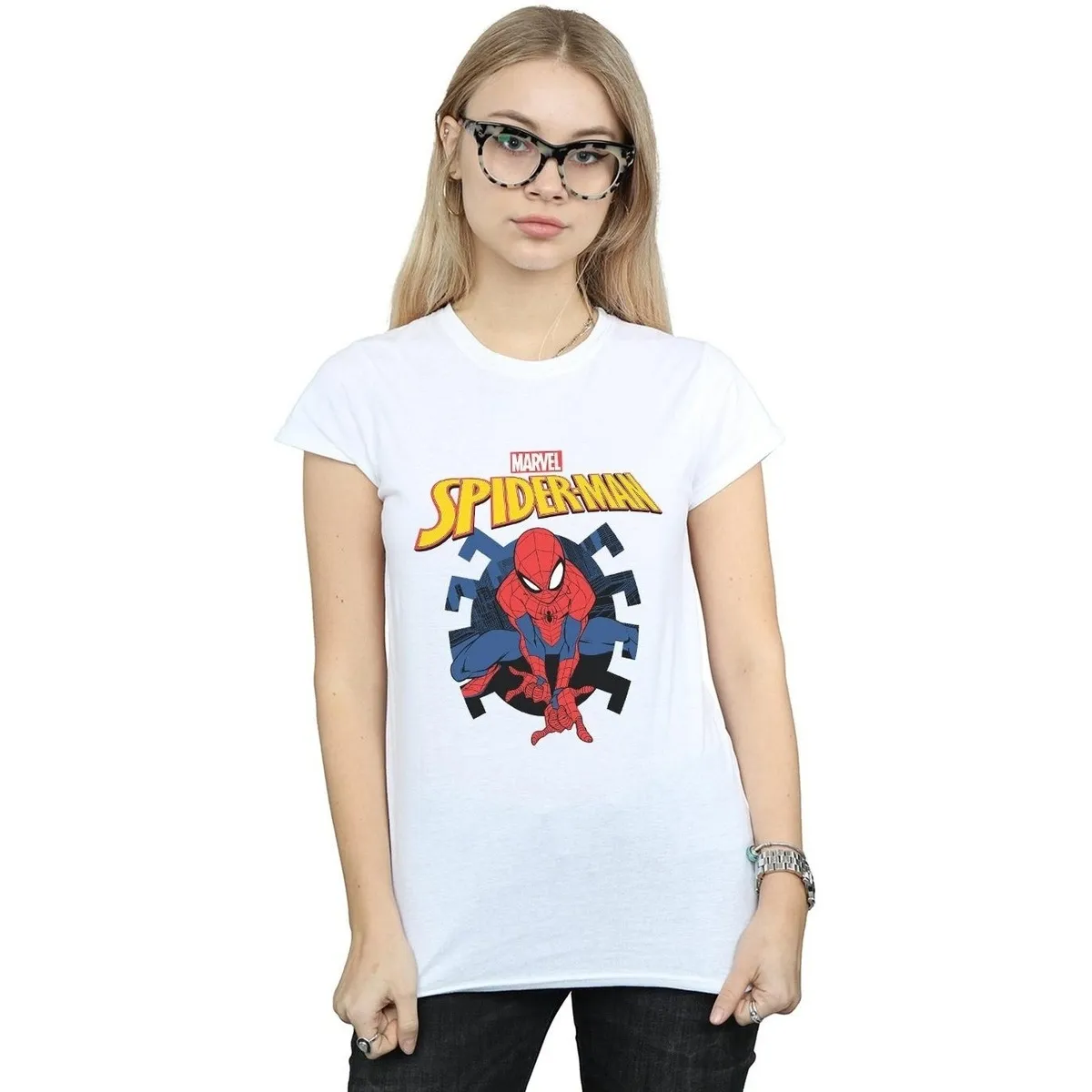 SPIDERMAN WEB SHOOTING EMBLEM LOGO