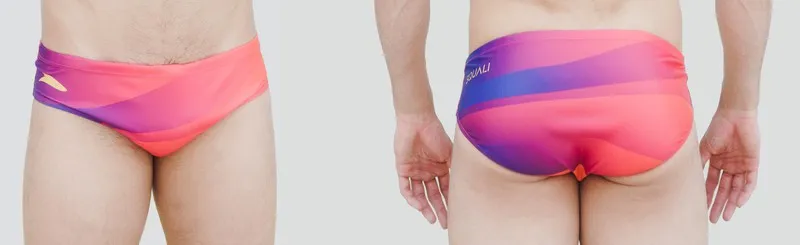 Squali Bañador Slip Degradado ROJO