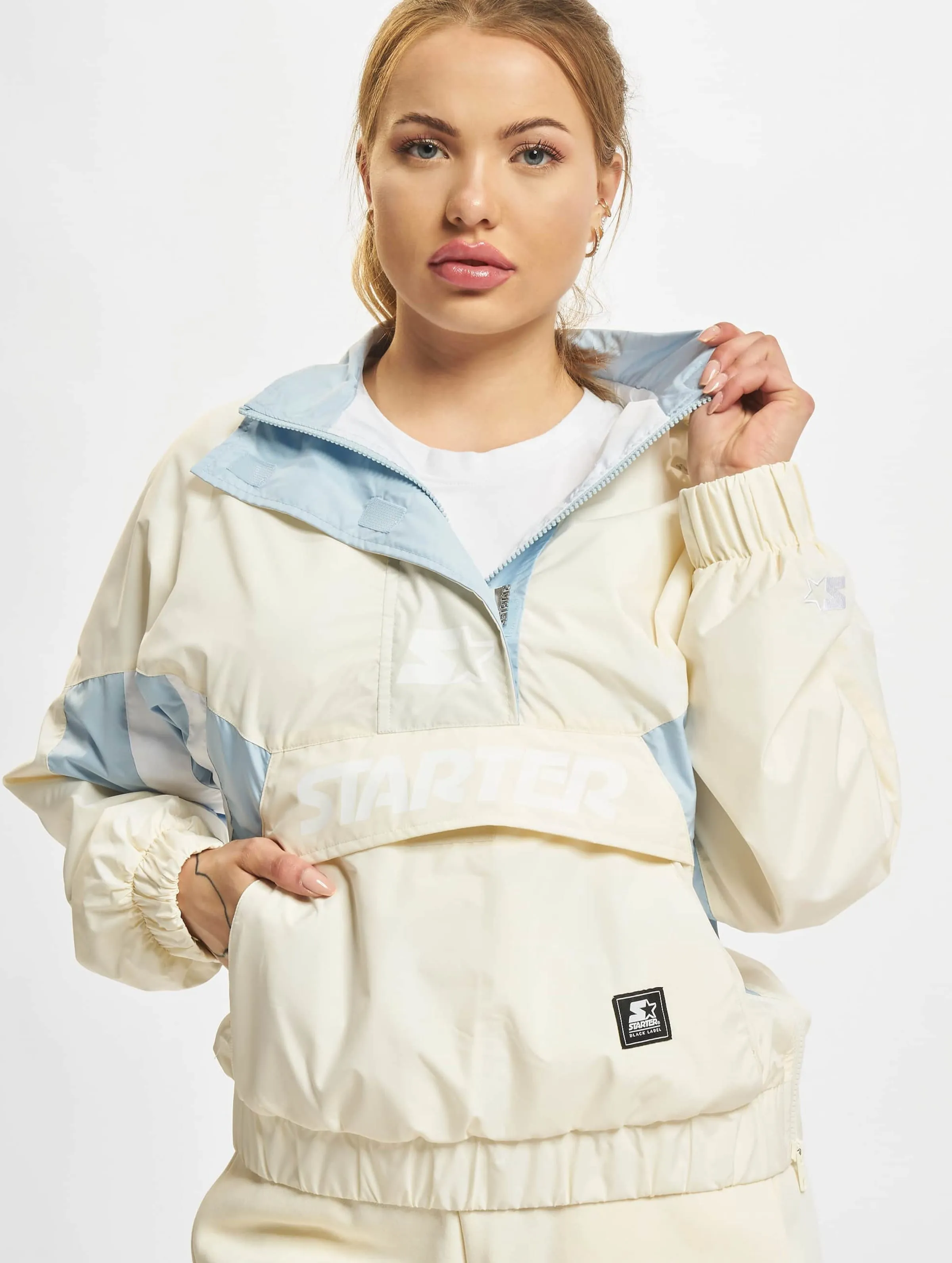Starter Ladies Colorblock Halfzip