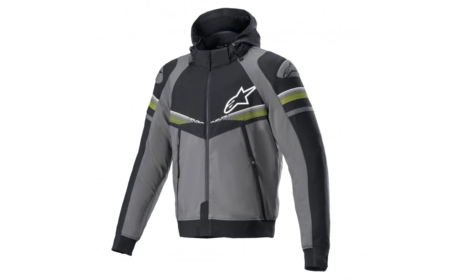 SUDADERA ALPINESTARS SEKTOR V2 GRIS NEGRO AMARILLO FLUOR |42005209151|