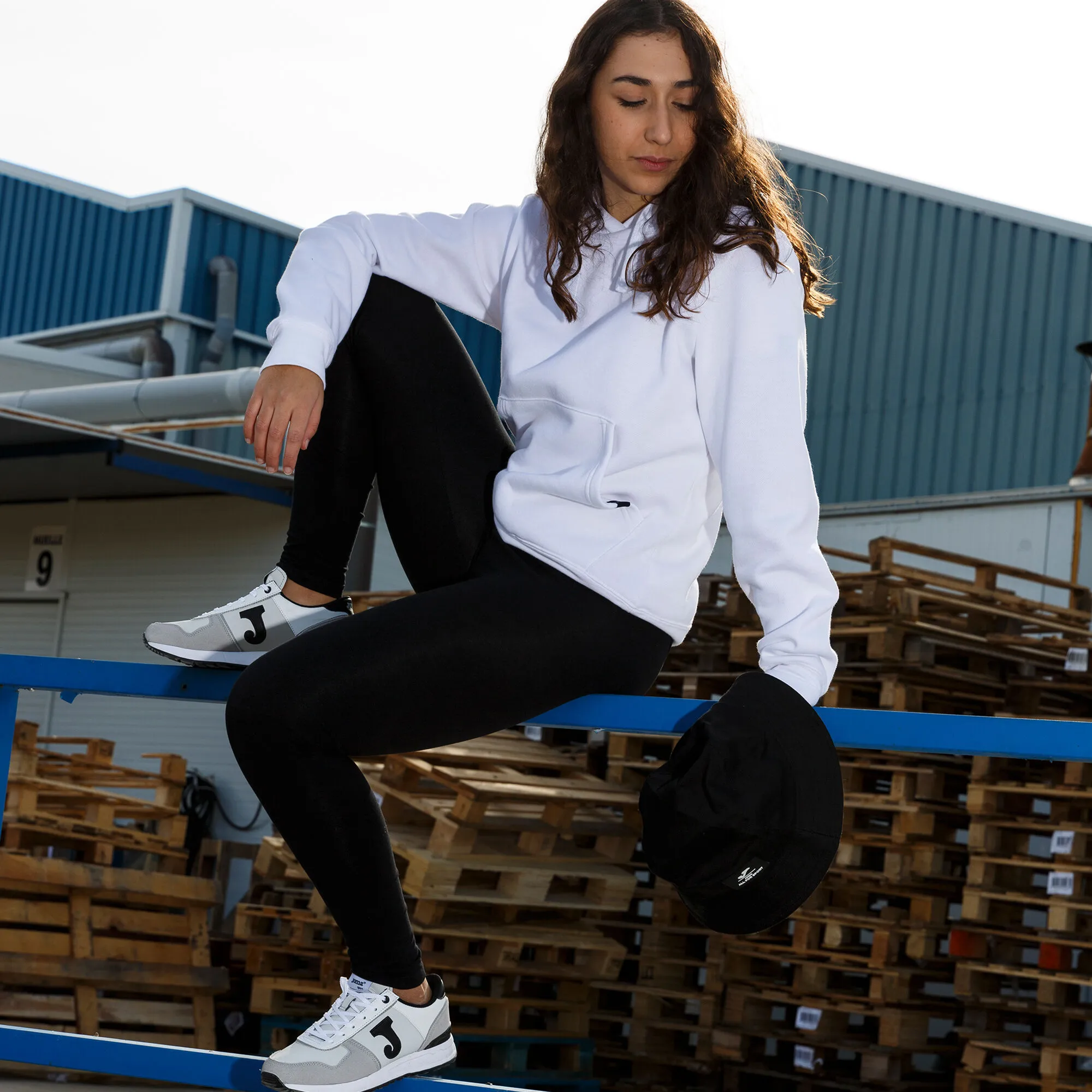 Sudadera con capucha mujer Montana blanco