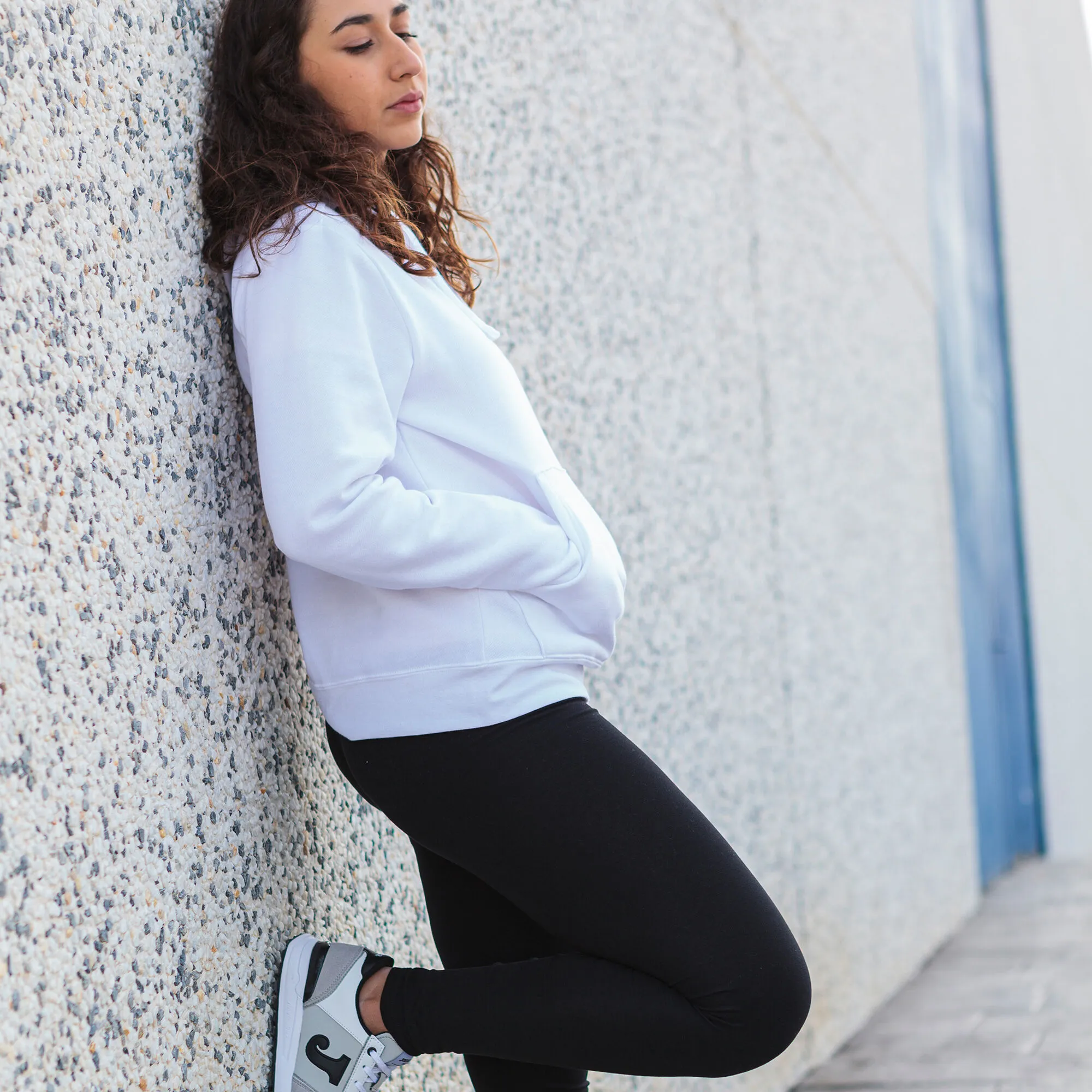 Sudadera con capucha mujer Montana blanco