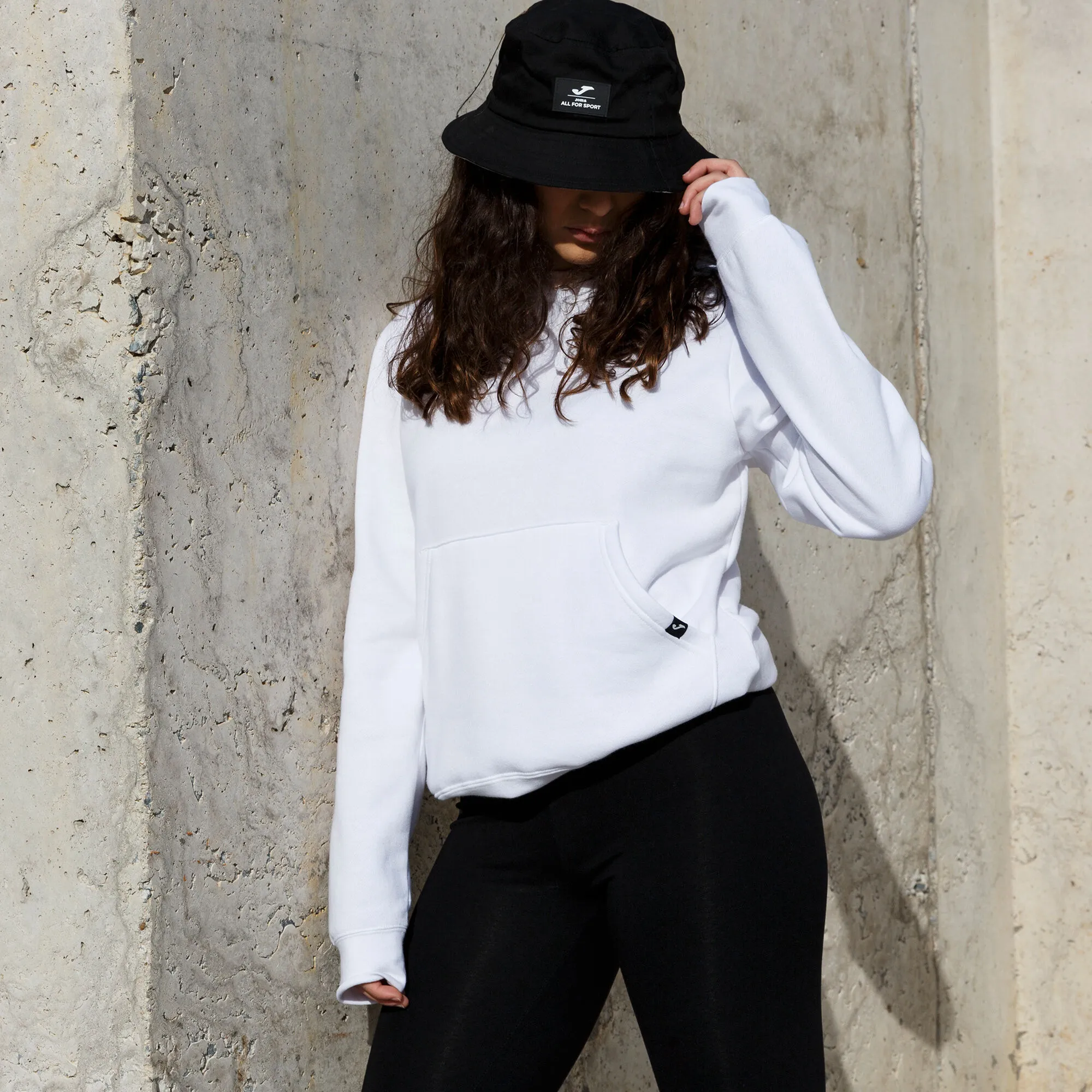 Sudadera con capucha mujer Montana blanco