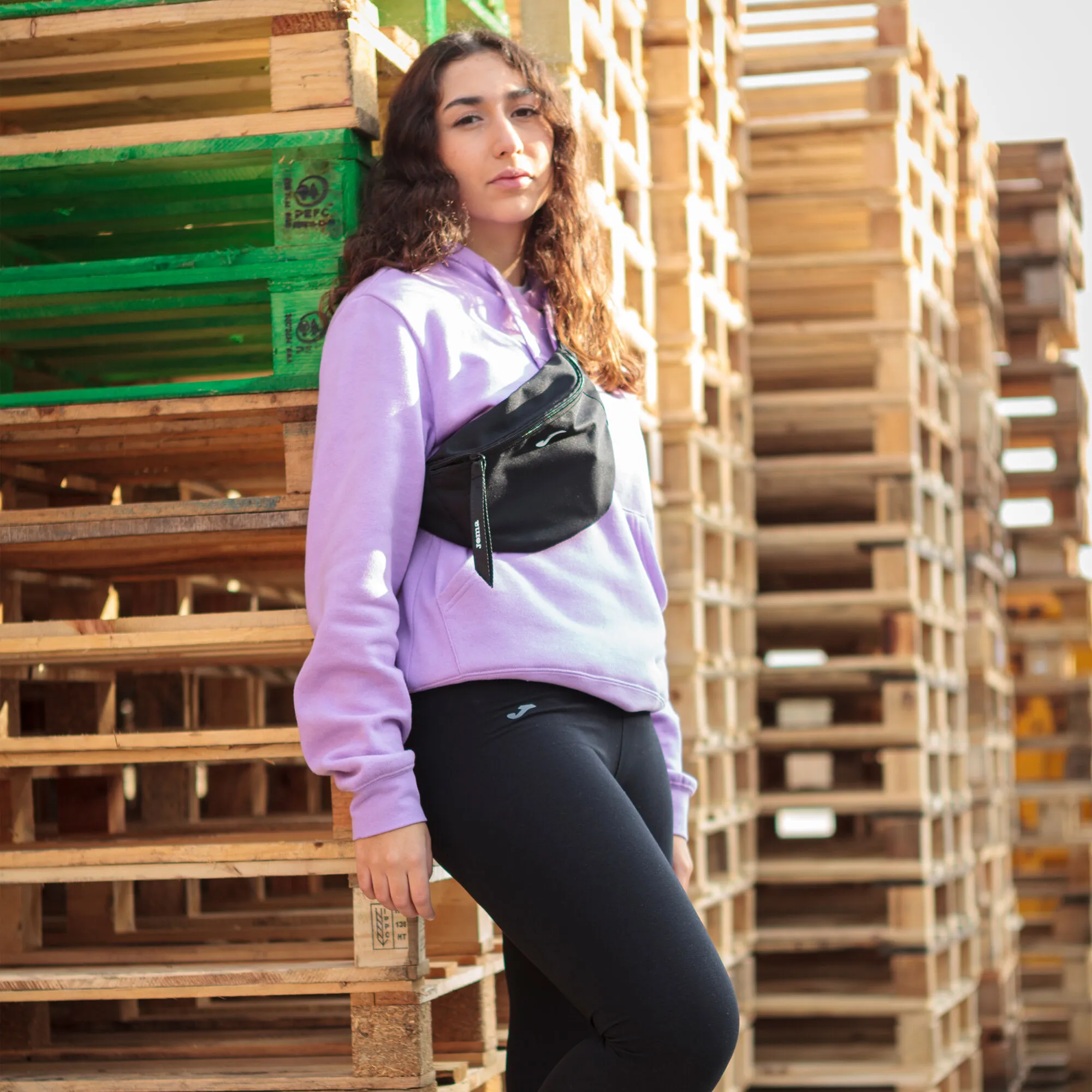 Sudadera con capucha mujer Montana morado