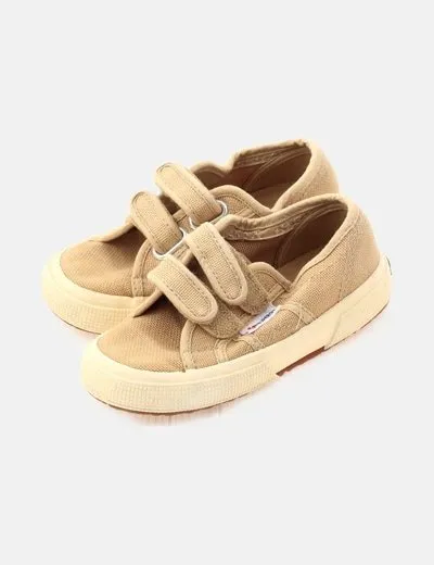 Superga Depotiva beige velcro