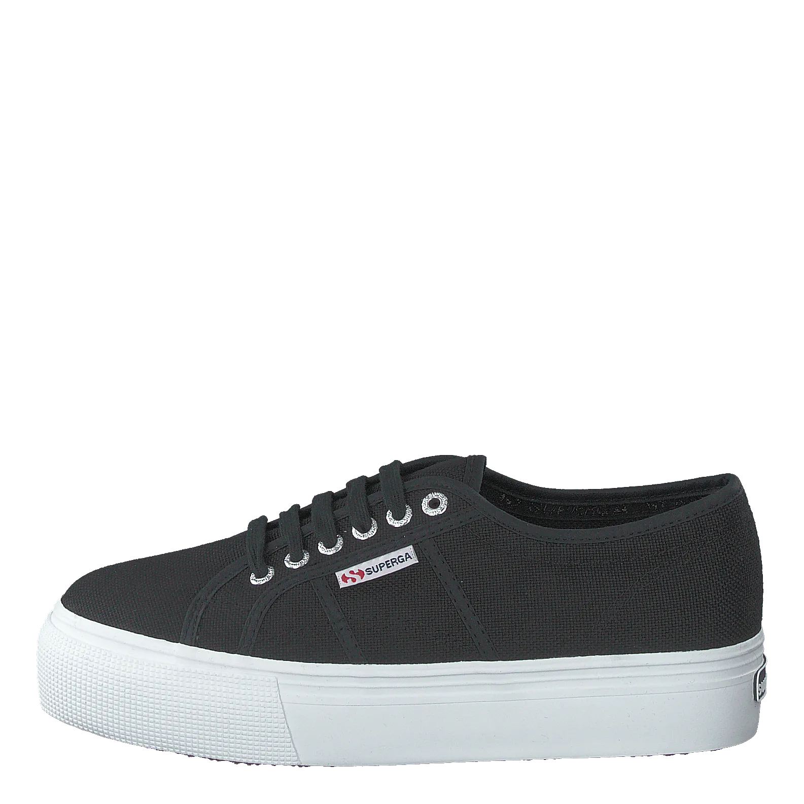 SUPERGA LADY 2790COTW LINEA AND DOWN F83 BLACKFWHITE