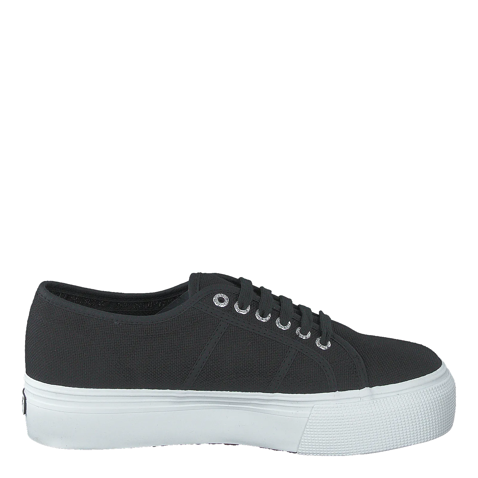 SUPERGA LADY 2790COTW LINEA AND DOWN F83 BLACKFWHITE