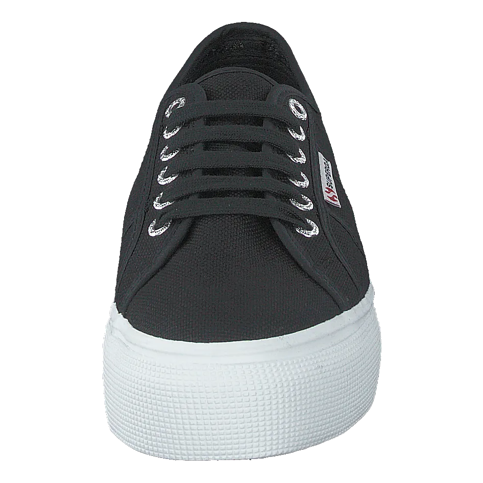 SUPERGA LADY 2790COTW LINEA AND DOWN F83 BLACKFWHITE