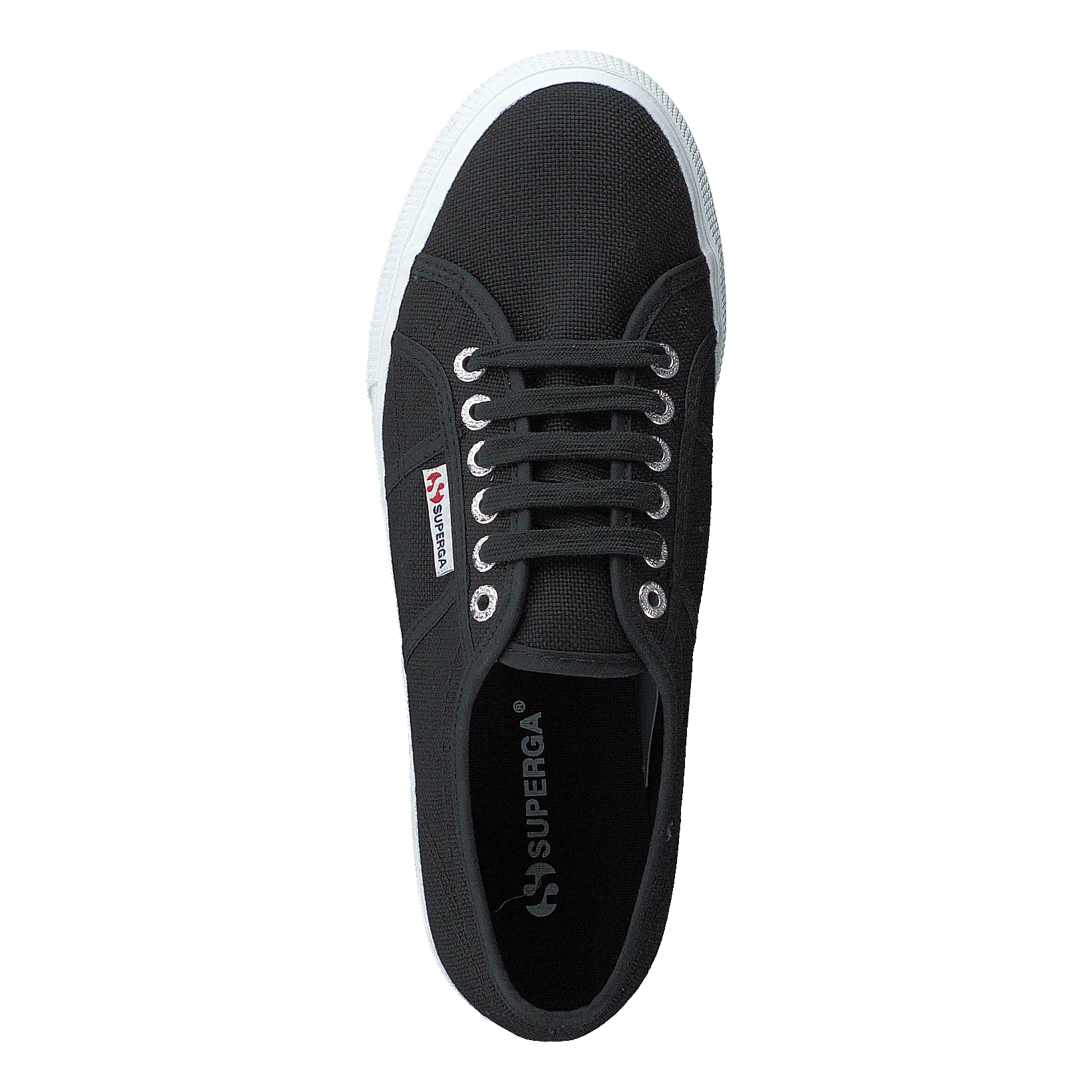 SUPERGA LADY 2790COTW LINEA AND DOWN F83 BLACKFWHITE