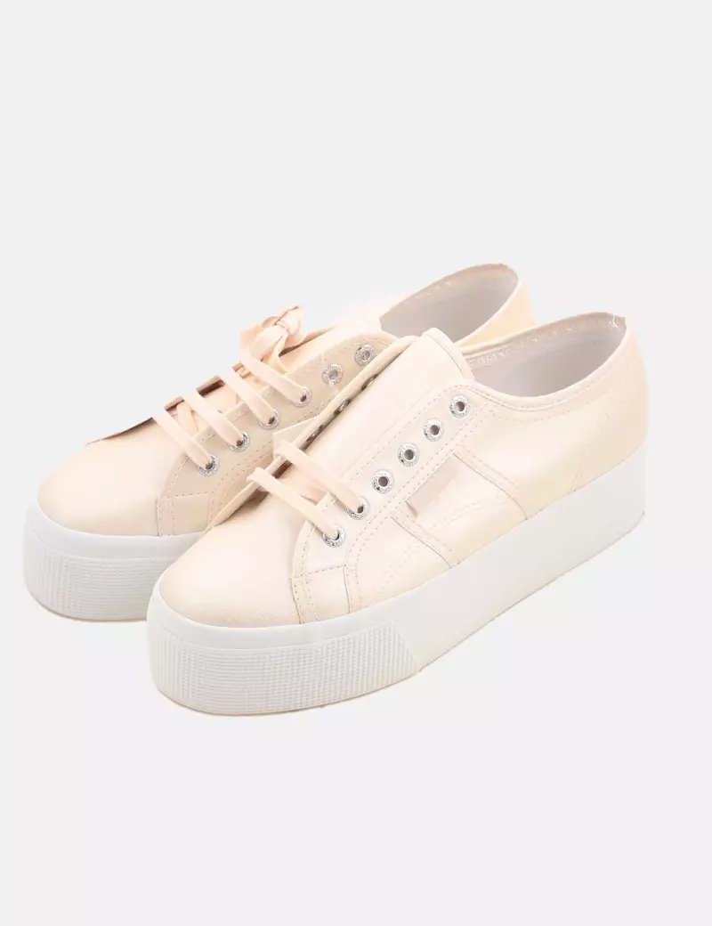 Superga Sneaker plataforma rosa