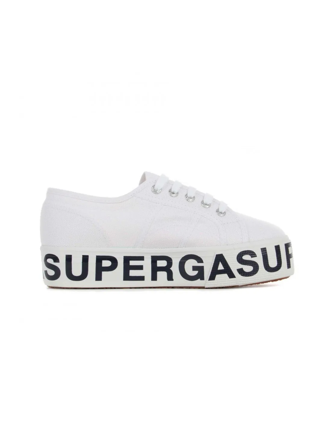 SUPERGA  ZAPATILLAS BLANCAS 2790 COTW OUTSOLE LETTERING MUJER