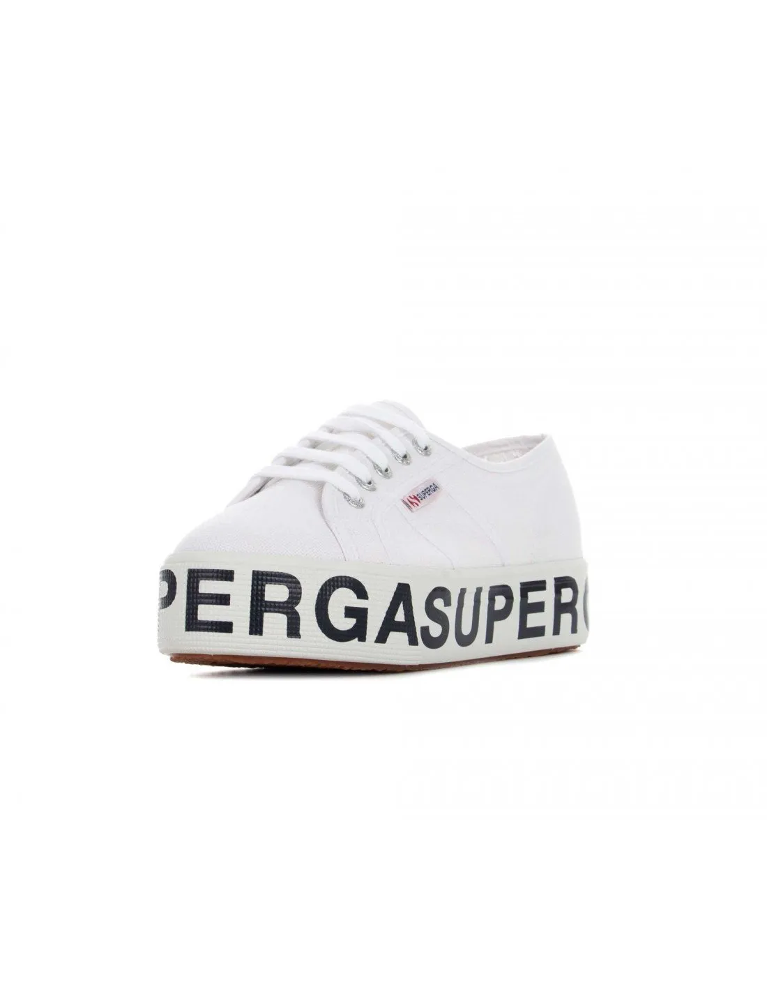 SUPERGA  ZAPATILLAS BLANCAS 2790 COTW OUTSOLE LETTERING MUJER