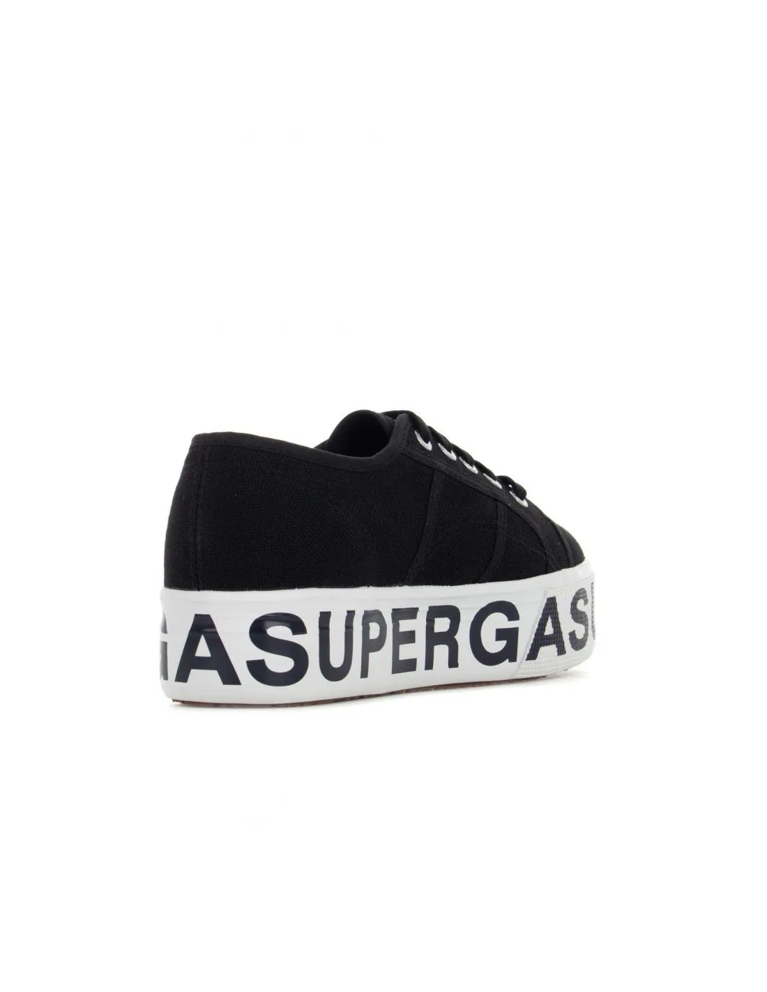 SUPERGA  ZAPATILLAS NEGRAS 2790 COTW OUTSOLE LETTERING MUJER