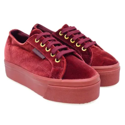 SUPERGASNEAKERS TERCIOPELO PLATAFORMA SUPERGA 2790PLUS