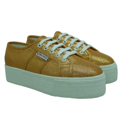 SUPERGAZAPATILLAS METALIZADAS PLATAFORMA SUPERGA 2790LAMEW