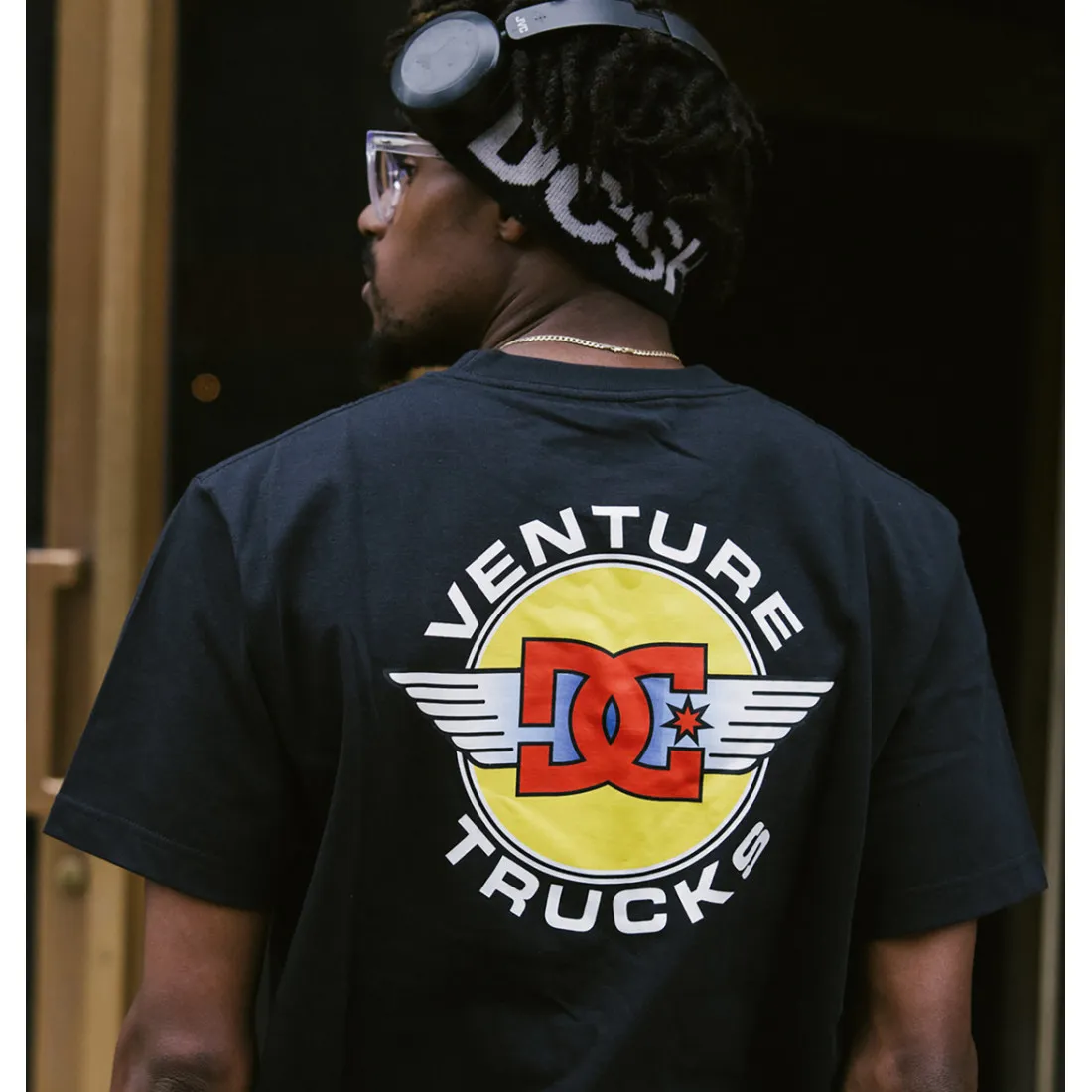 TSHIRT DC SHOES COLLAB VENTURE BLACK