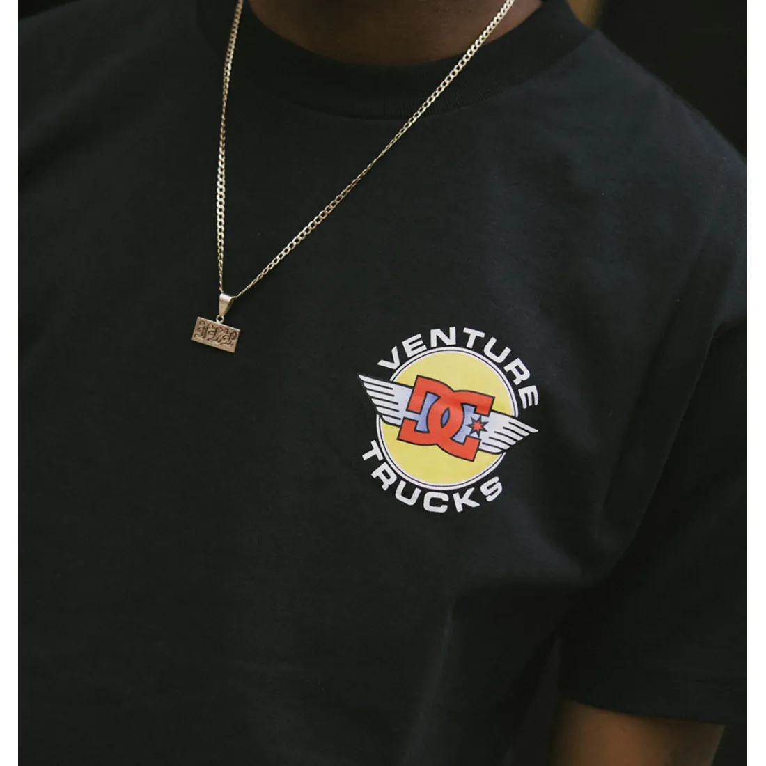 TSHIRT DC SHOES COLLAB VENTURE BLACK
