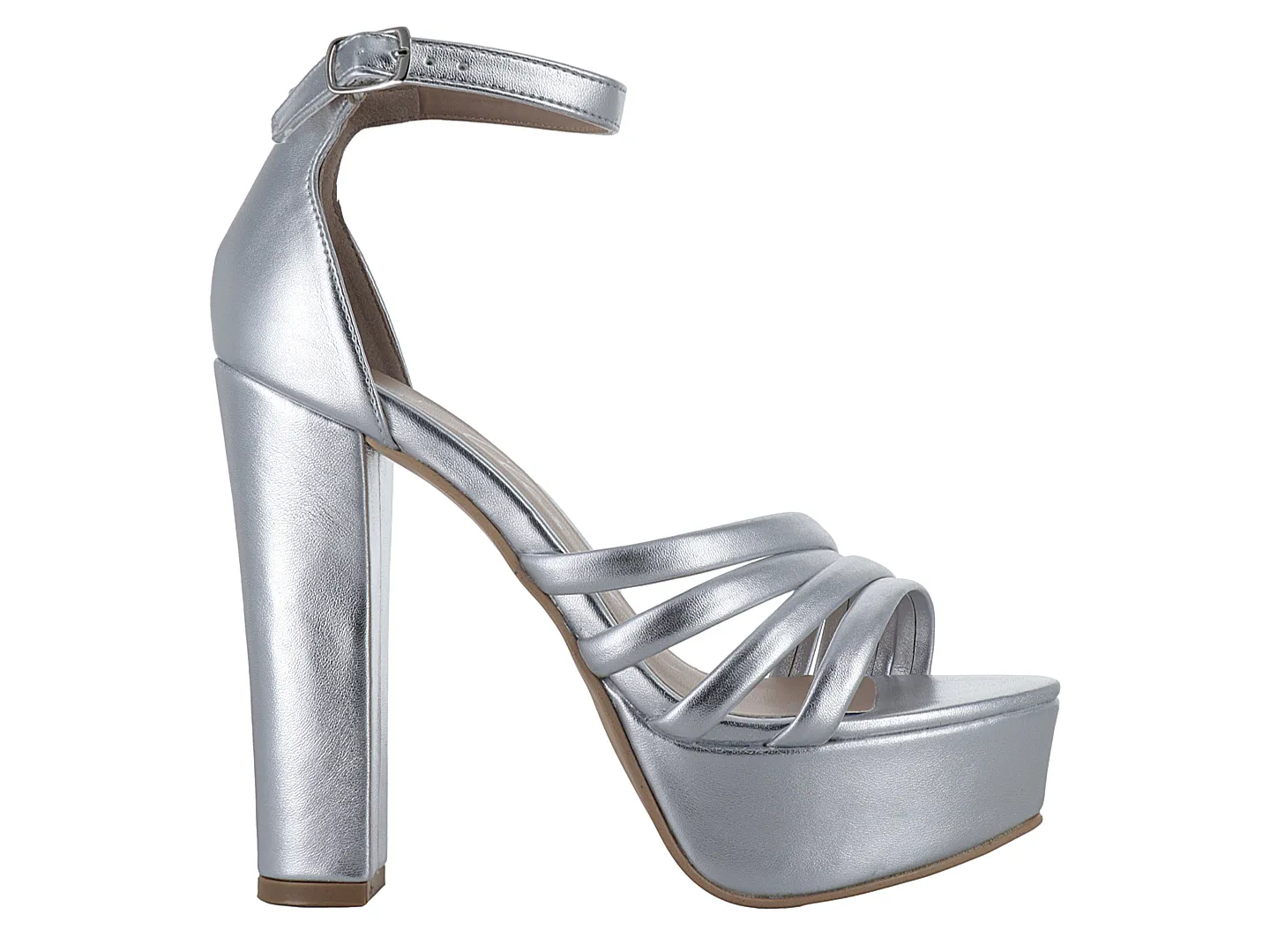 Tacones Clasben Amira Plata Para Mujer